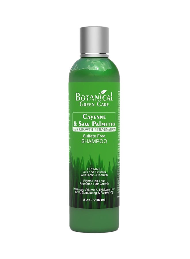 botanical green care - Cayenne And Saw Palmetto Hair Growth Rejuvenation Shampoo - Image 1