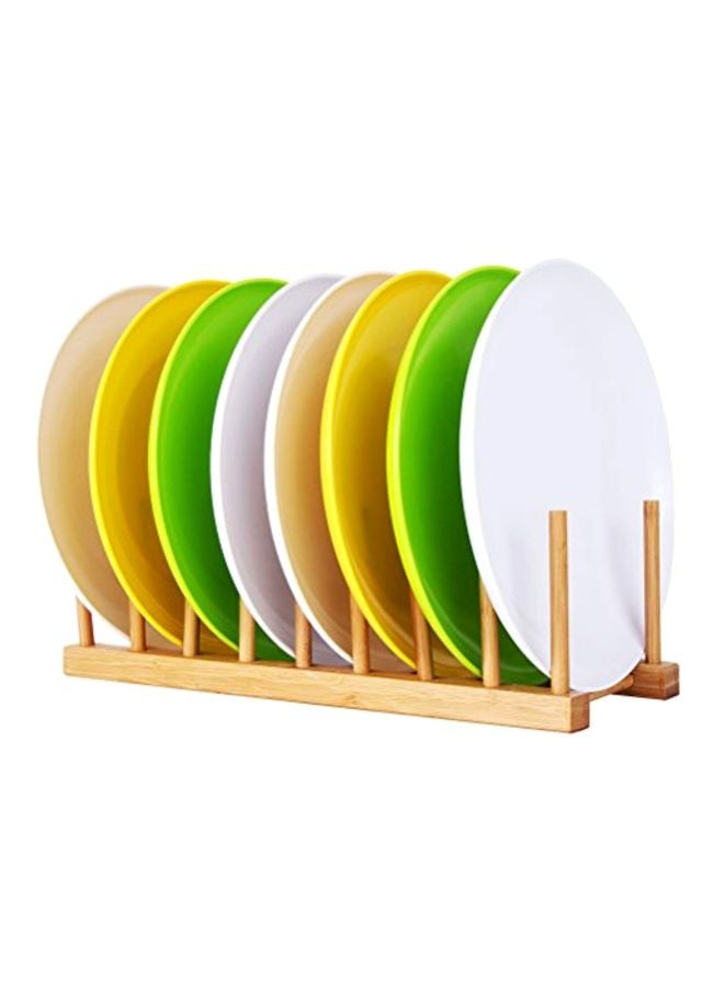 hblife Bamboo Dish Plate Bowl Cup Book Beige  - Image 4
