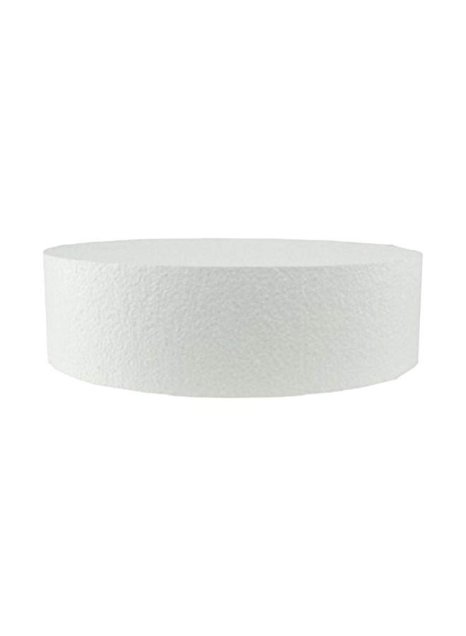 Oasis Supply Round Shaped Dummy Cake White 4x4x2inch  - Image 2