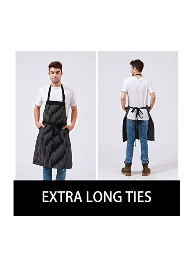 HOMWE Adjustable Neck Strap Apron Black/White - Image 3