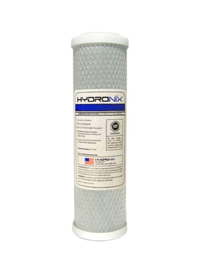 Hydronix Carbon Block Filter Refill White 9.87x2.5inch 