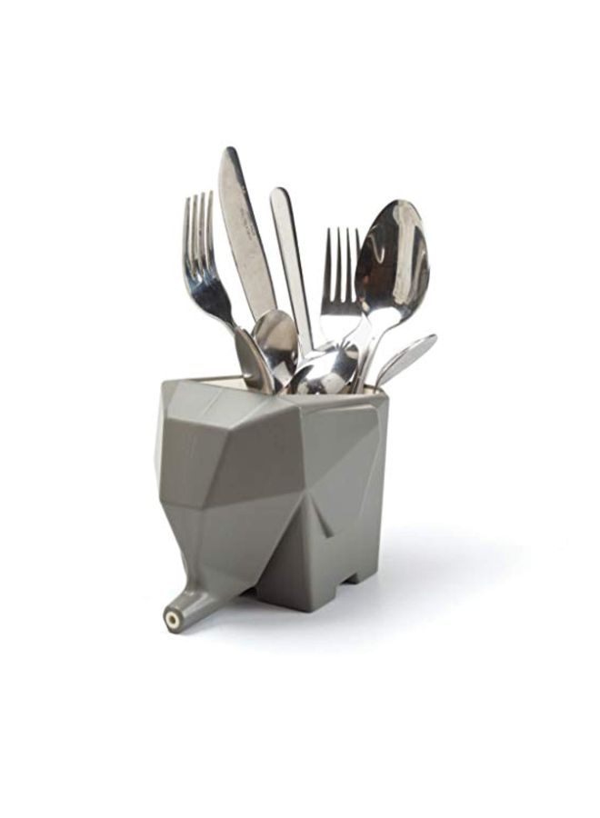 PELEG DESIGN Cutlery Drainer Holder Grey - Image 2