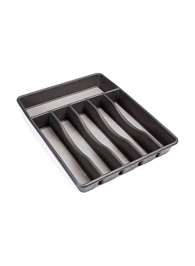 Plastic Non-Stick Cutlery Tray Organizer Grey 15x11.8x1.8inch - v1580808073/N34228754A_1