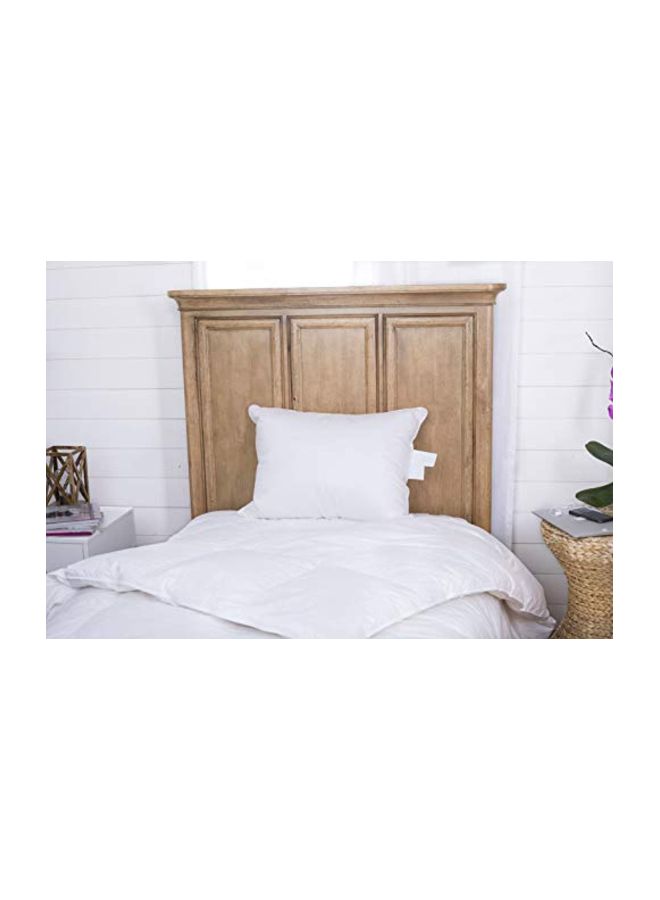Continental Bedding Feather Blend Pillow White 20x26inch - Image 2