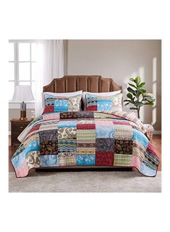 3-Piece Bohemian Dream Quilt Set polyester White 18x14x6inch