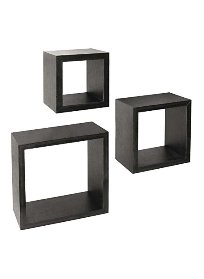 جرينكو طقم أرفف مكعب الشكل مكون من 3 قطع يعلق على الحائط رمادي 9.1x4.1x9.1بوصة - Image 1