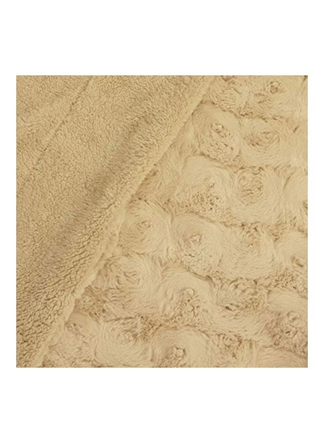 Swirl Faux Fur Throw Blanket Polyester Yellow 60x50x1inch - v1580809966/N34223983A_3