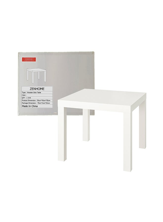 Generic Multi-Use Side Table Organizer White 55x45x55cm  - Image 3