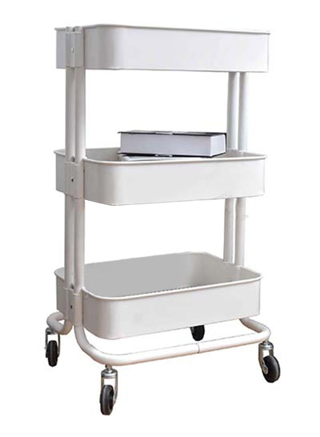 Neathome Four Wheels 3 Tier Rolling Cart Dark Grey 79x45cm - Image 2