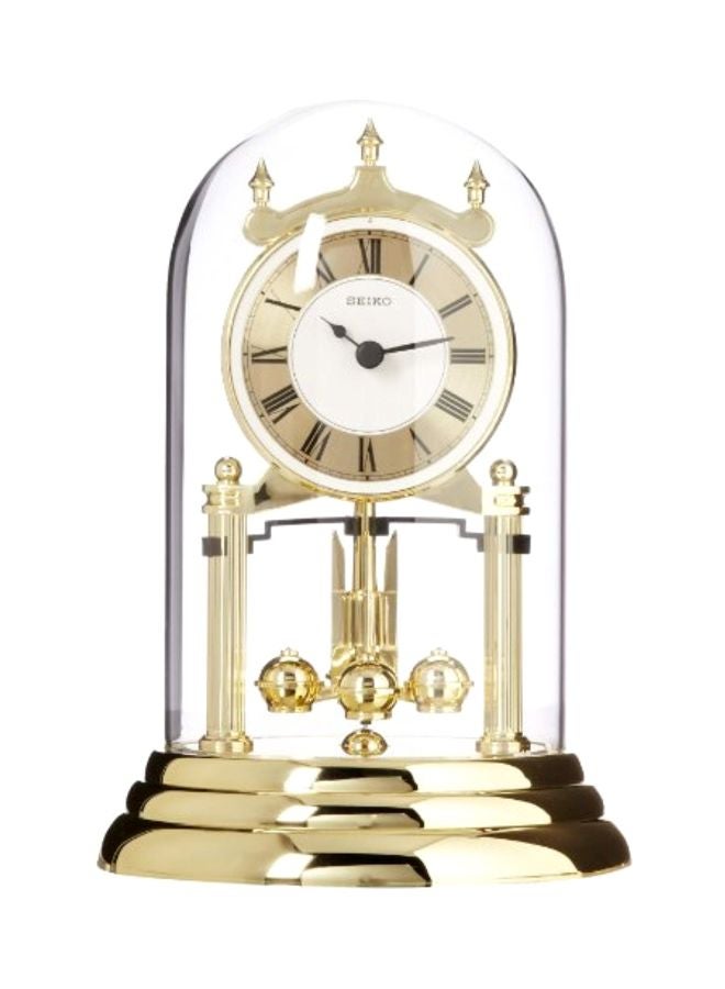 Seiko - Mantel Clock With Dome Clear/Gold 23.5 x 15.88cm - Image 1
