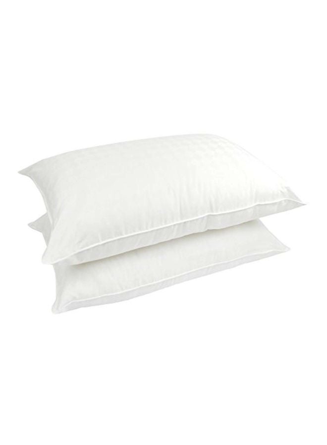 Century Home Pack Of 2 Bed Pillow Set polyester White Queen 