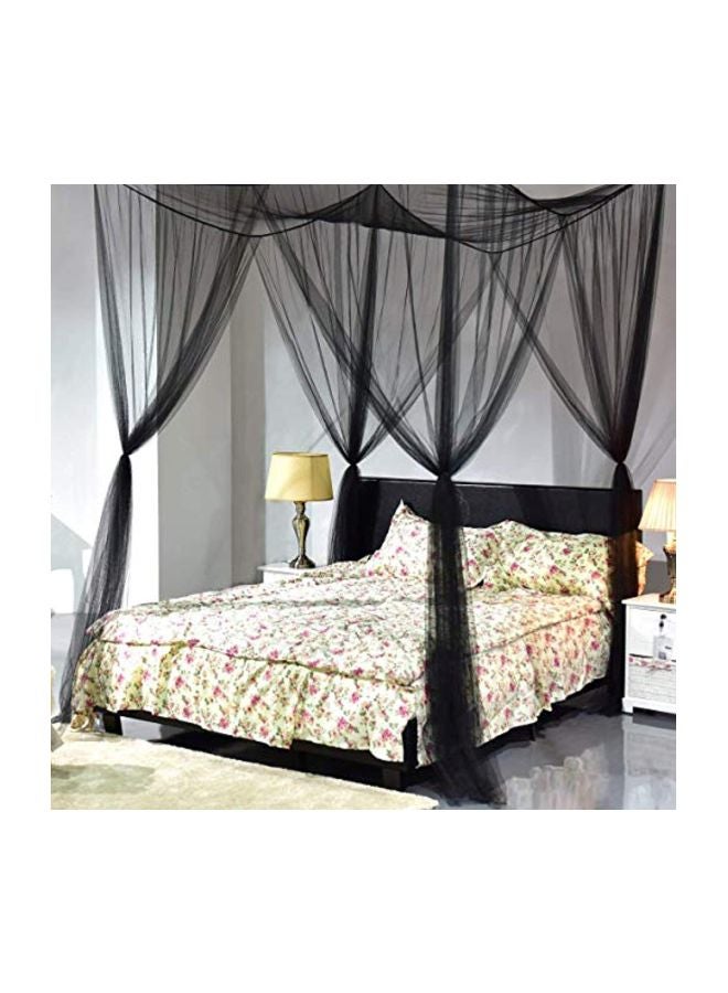 جوبلس مظلة سرير ب4 زوايا polyester أسود 14x10x4بوصة  - Image 1