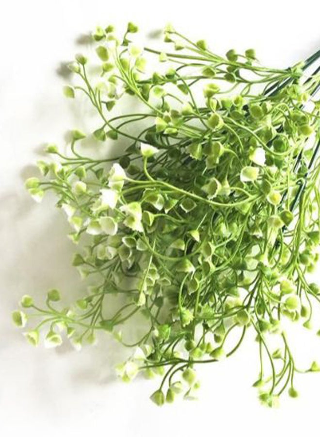 Generic Artificial Fake Flower Plant Green/White 36centimeter  - Image 2