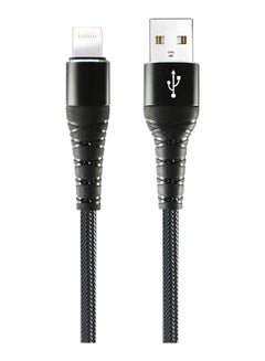 iends Lightning Cable USB Fast Charging and Data Sync Black  - Image 1