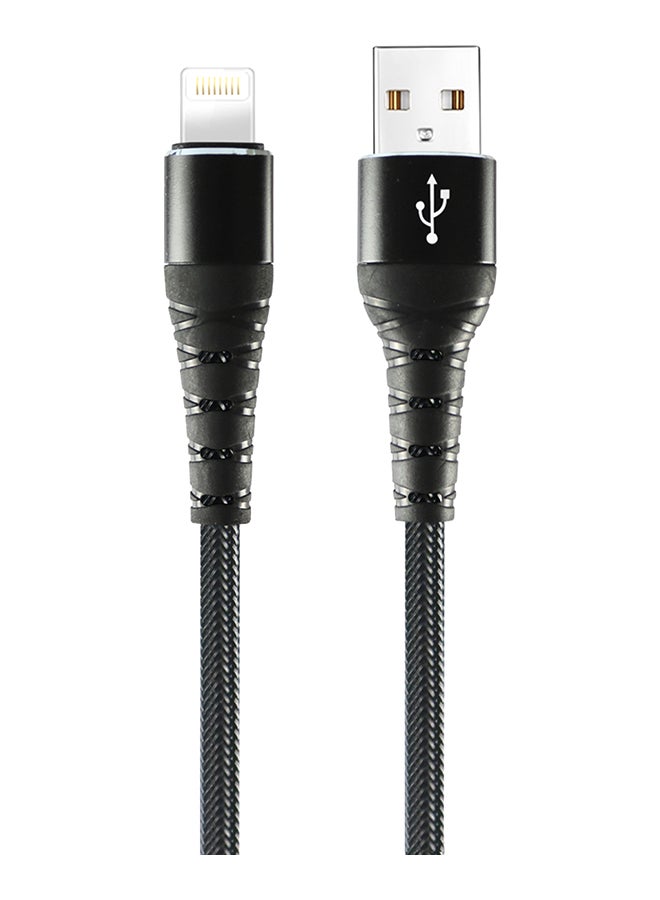 آيندز كابل Lightning USB للشحن السريع ومزامنة البيانات . أسود - Image 1