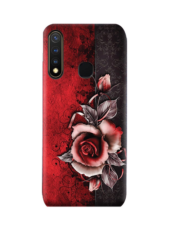 Protective Case Cover For Vivo Y19 Vintage Rose Pattern