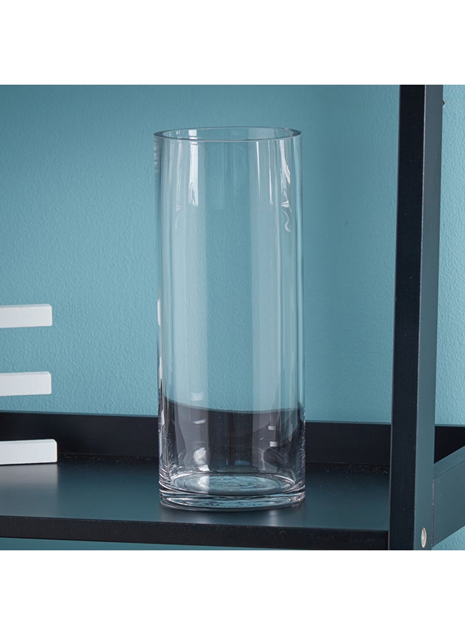 Home Box Soho Glass Vase Clear 10x10x25centimeter - Image 3