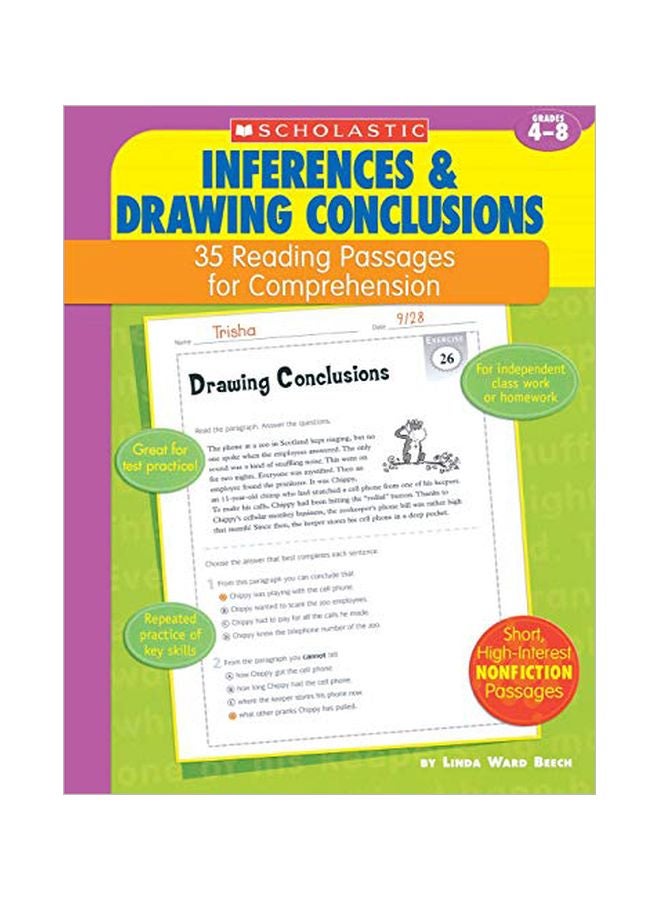 Inferences And Drawing Conclusions: 35 Reading Passages For Comprehension Paperback English by Linda Ward Beech - 38899 