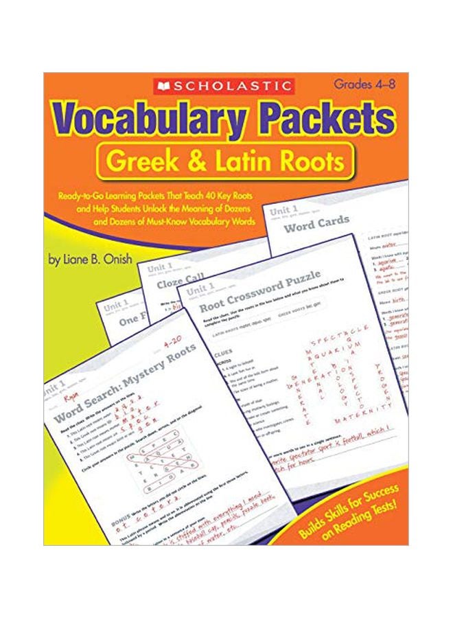 null - Vocabulary Packets : Greek And Latin Roots Paperback English by Liane Onish - 40179 - Image 1