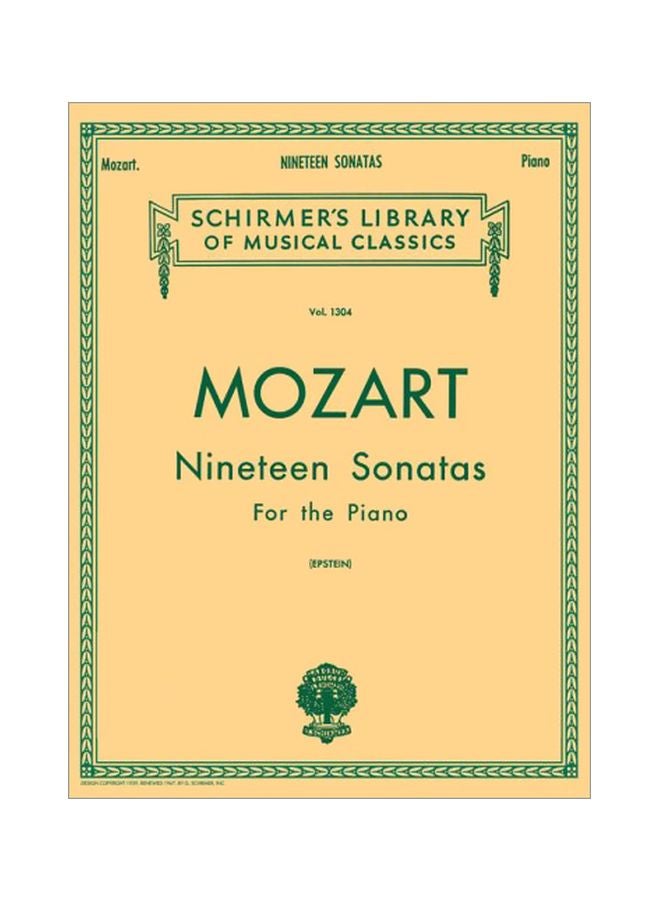 Schirmer Library Of Classics Nineteen Sonatas: For The Piano Paperback English by Wolfgang Amadeus Mozart - 01-Nov-86