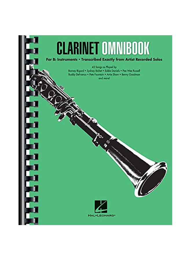 Clarinet Omnibook For B-Flat Instruments: Transcribed Exactly From Artist Recorded Solos Paperback English by Larry Dunlap - 43647