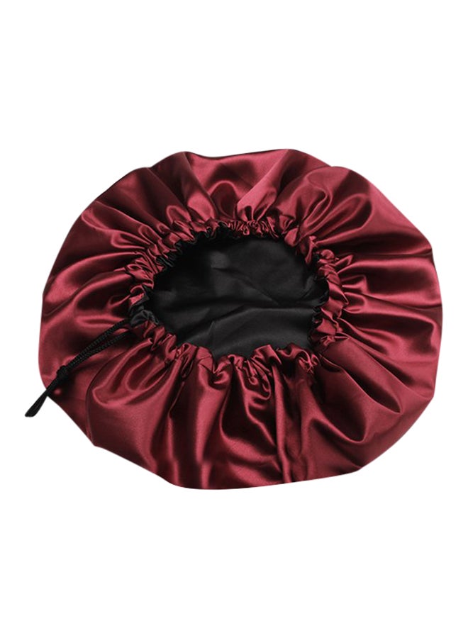 يانيبست قبعة بونيه للنوم بوجهين أحمر وأسود - Image 1