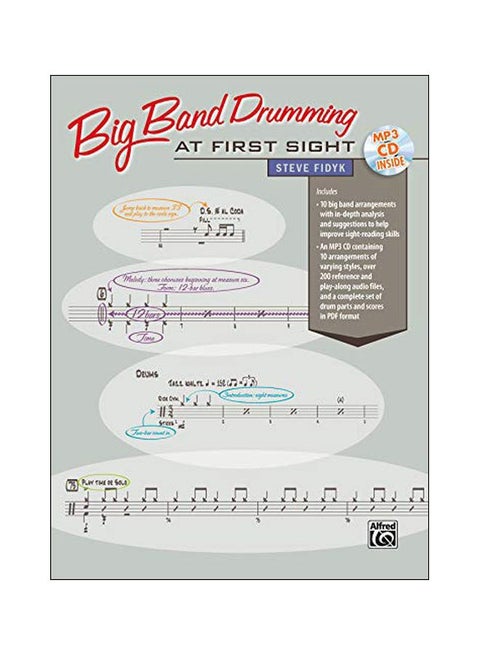 Big Band Drumming At First Sight Paperback English by Steve Fidyk - 42192