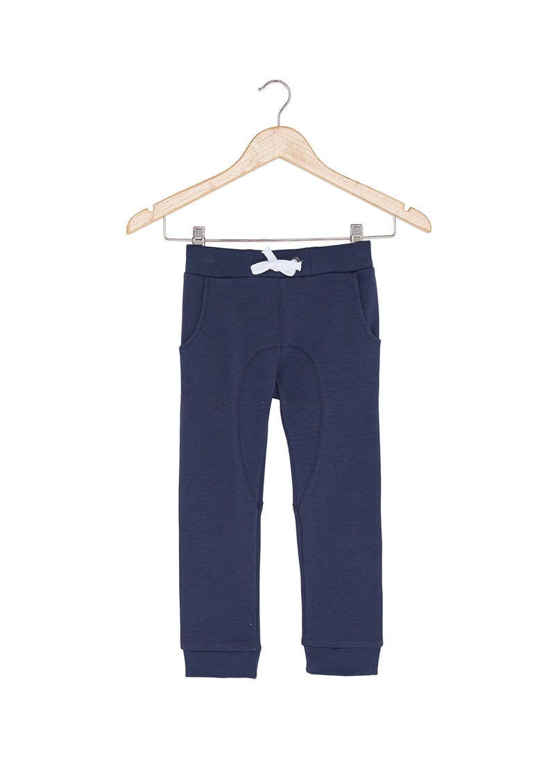 Disney - Solid Design Drawstring Sweatpants Blue - Image 1