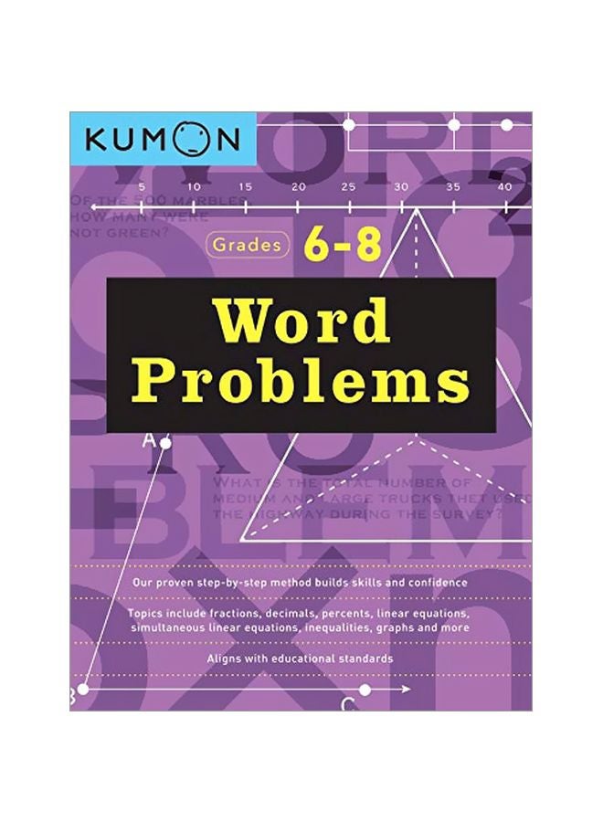 Word Problems Grades 6-8 Paperback English by Kumon - 43692 