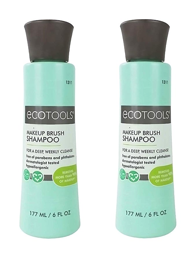 Ecotools Pack Of 2 Makeup Brush Cleansing Shampoo Clear - Image 1