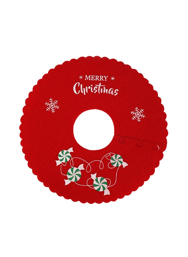 Generic Tree Skirt Reusable Red - Image 1