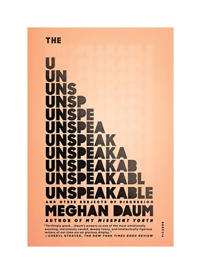 The Unspeakable Paperback English by Meghan Daum - 27 November 2015 