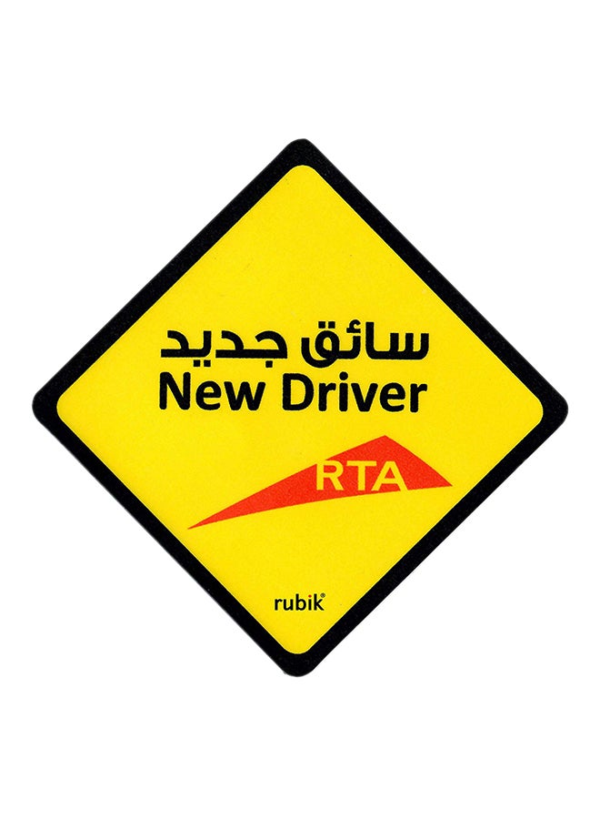 Rubik Magnetic New Driver Car Sign Sticker 