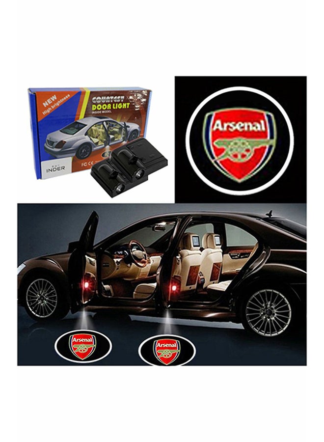 Inder 2-Piece LED Car Door Arsenal Logo Projector Shadow Light Set  - Image 2