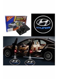 Inder 2-Piece LED Car Door Hyundai Logo Projector Shadow Light Set  - Image 2