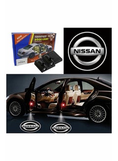 Inder 2-Piece LED Car Door Nissan Logo Projector Shadow Light Set  - Image 2