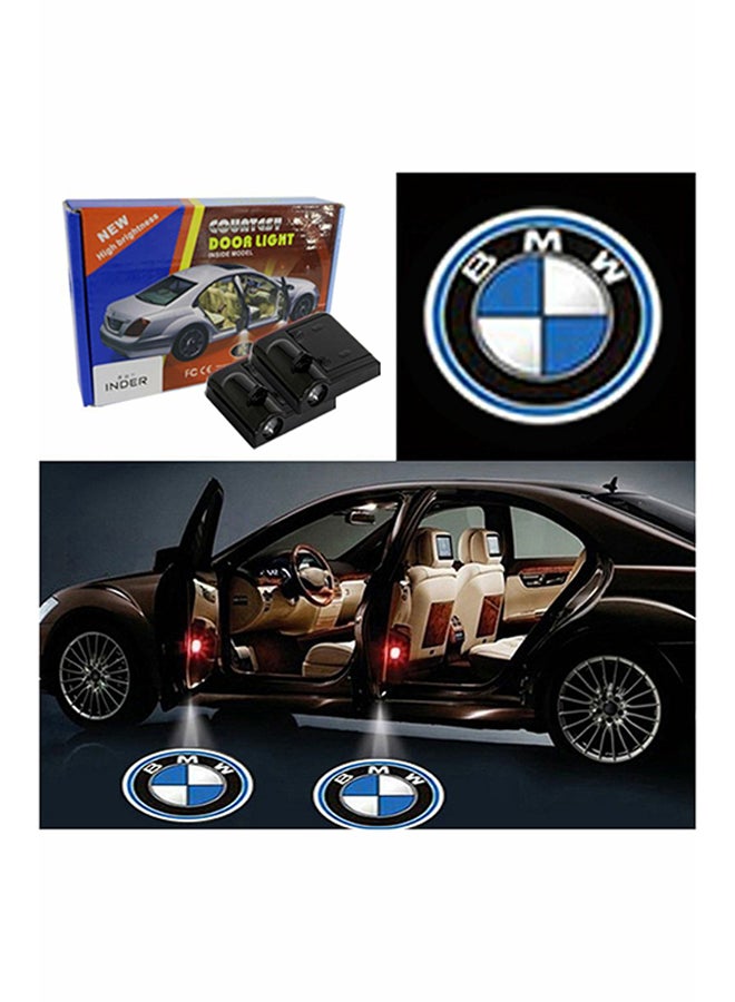 Inder 2-Piece LED Car Door BMW Logo Projector Shadow Light Set  - Image 2