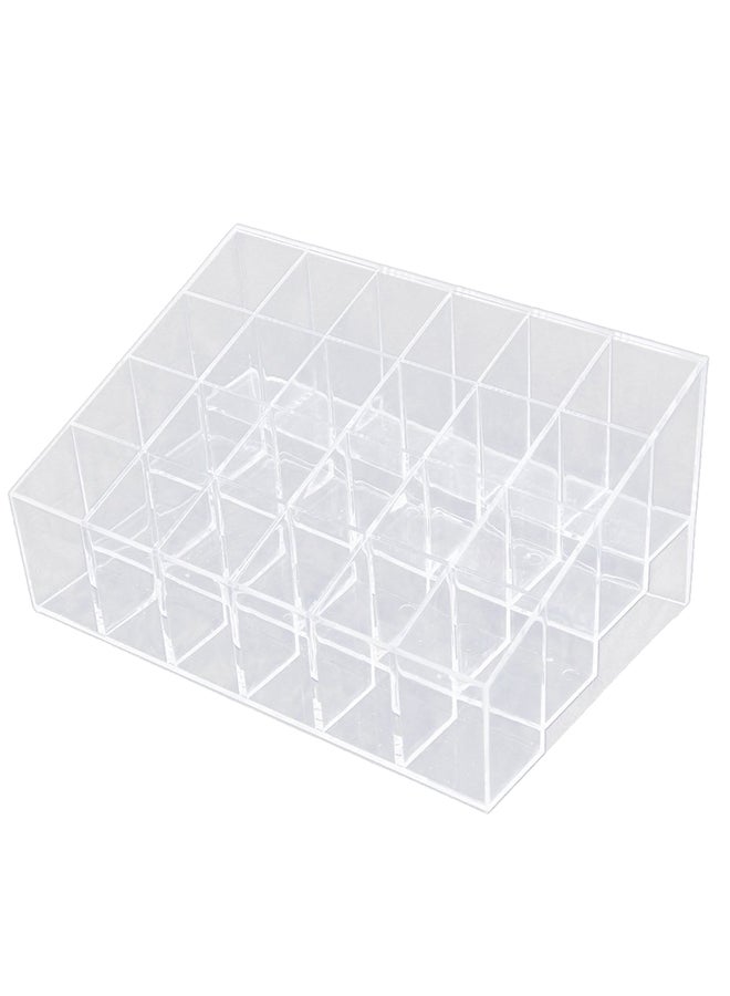 Generic 24-Sections Display Stand Makeup Accessories Organizer Clear - Image 1