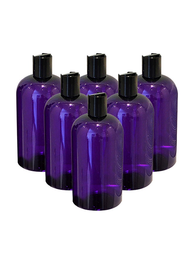 Baire Bottles 6-Piece Refillable Bottle Set Purple