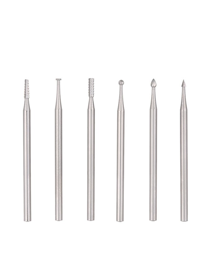فيستنايت طقم مثقاب عمود مع رأس صنفرة ألماس متعدد الوظائف مكون من 6 قطع فضي - Image 1