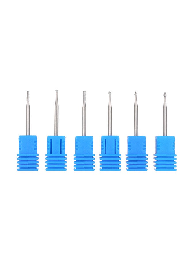 فيستنايت طقم مثقاب عمود مع رأس صنفرة ألماس متعدد الوظائف مكون من 6 قطع فضي - Image 2