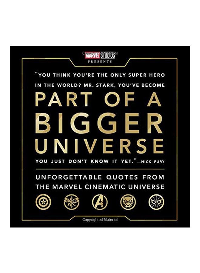 Part of a Bigger Universe : Unforgettable Quotes from the Marvel Cinematic Universe Hardcover English by Steve Behling - 38544