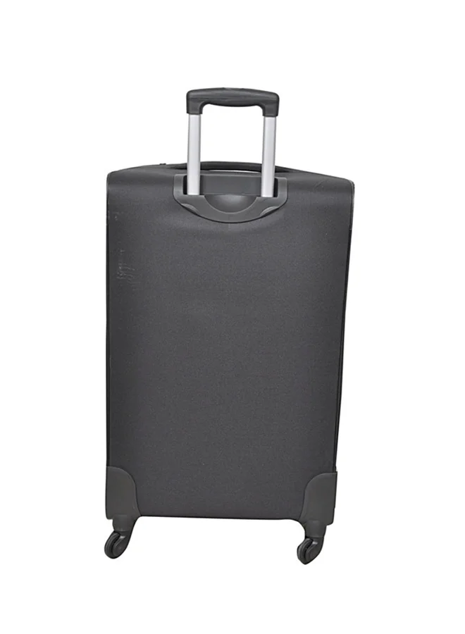 Track Softside 3 Piece Luggage Trolley Set Black