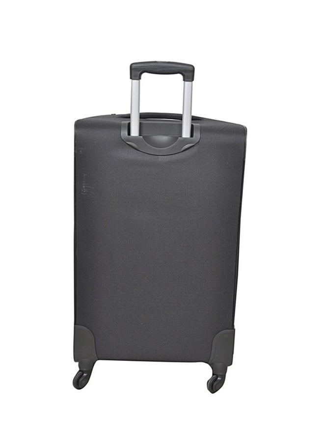 Track - Softside 3 Piece Luggage Trolley Set Black - Image 1