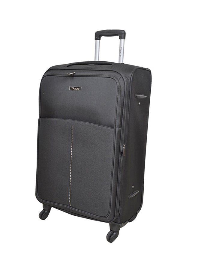 Track - Softside 3 Piece Luggage Trolley Set Black - Image 1