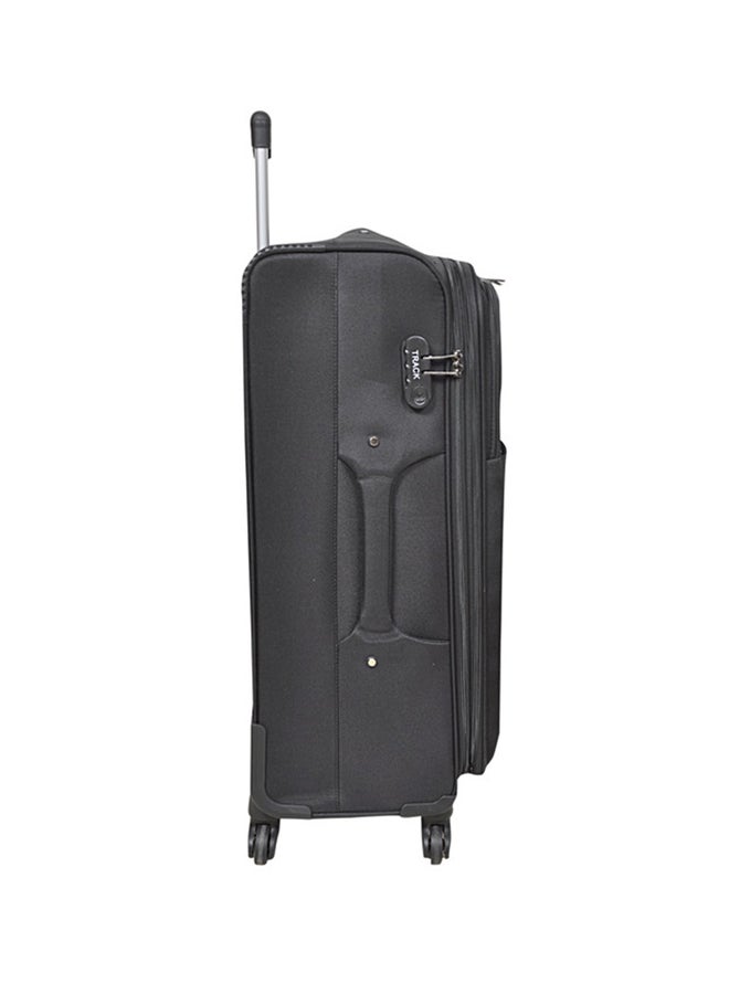 Track - Softside 3 Piece Luggage Trolley Set Black - Image 1