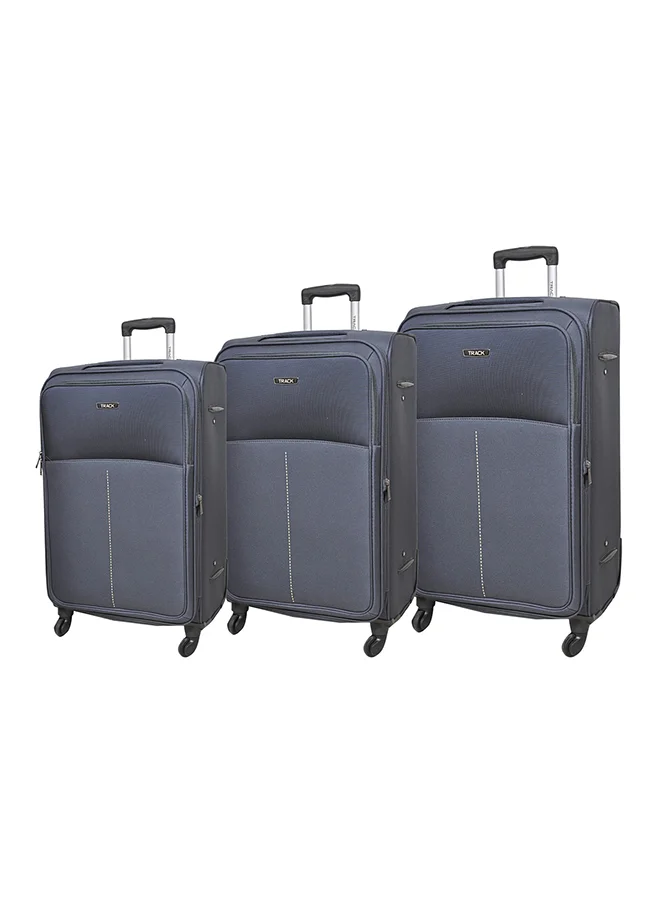 Track Softside 3 Piece Luggage Trolley Set