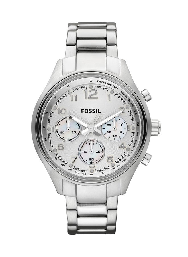 FOSSIL women Flight Stainless Steel Chronograph Wrist Watch CH2769 