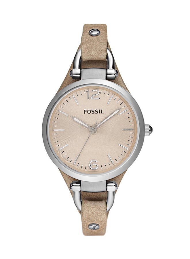 FOSSIL Women's Georgia Leather Analog Wrist Watch ES2830  - Image 1