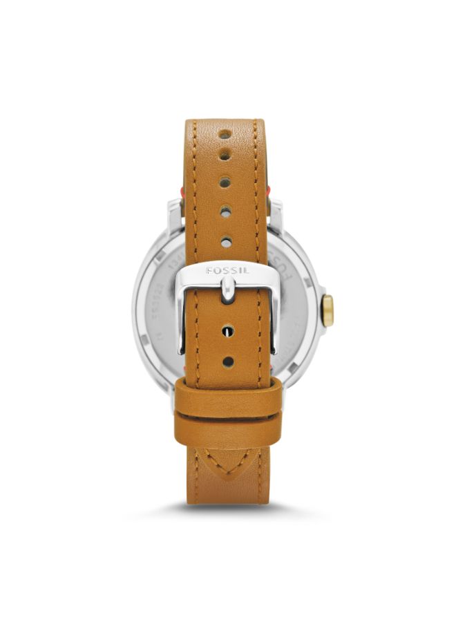 FOSSIL Women's Chelsey Leather Analog Wrist Watch ES3523 - 39 mm - Tan  - Image 2